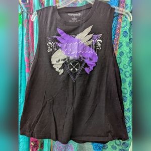Paparoach F.E.A.R band cropped tank top large 2014